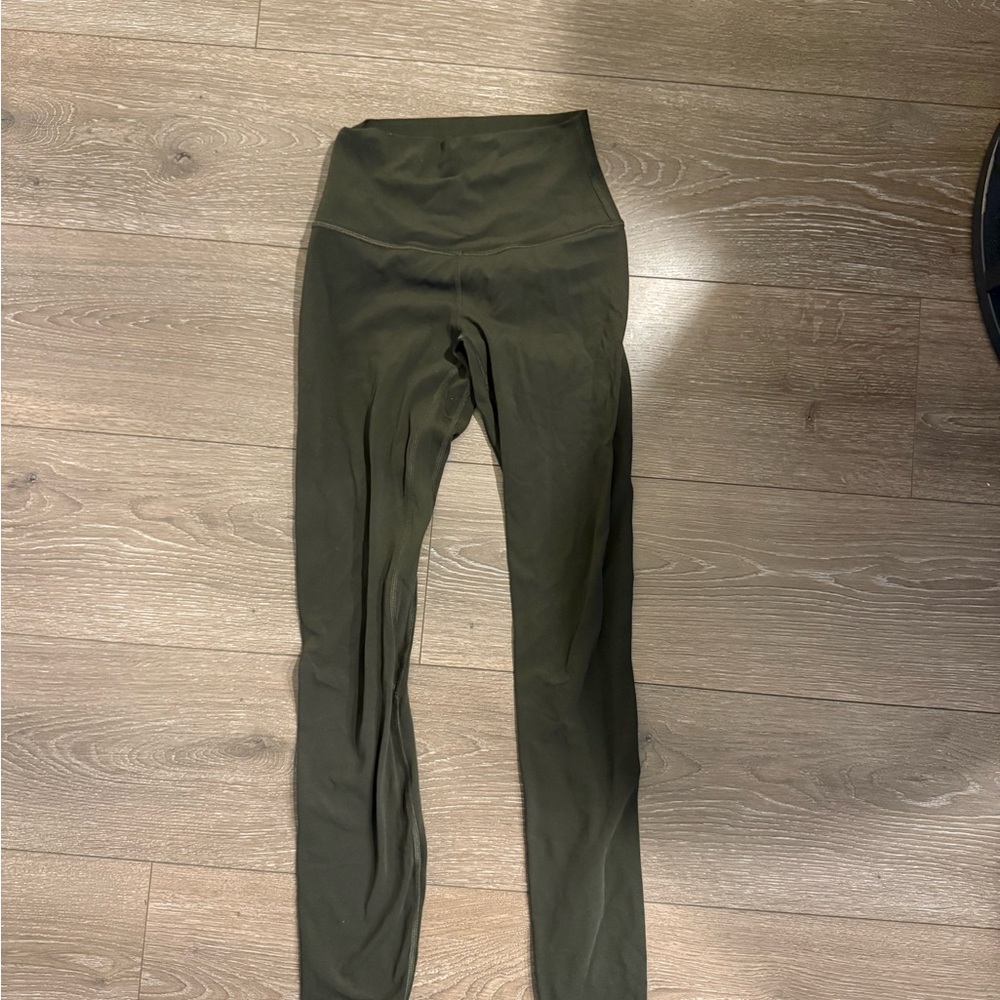 Olive High-Waisted Women's Align Leggings